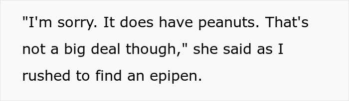 Woman Nearly Dies At The Dinner Table After Future MIL Ignores Her Allergy, Ends Up In The Hospital