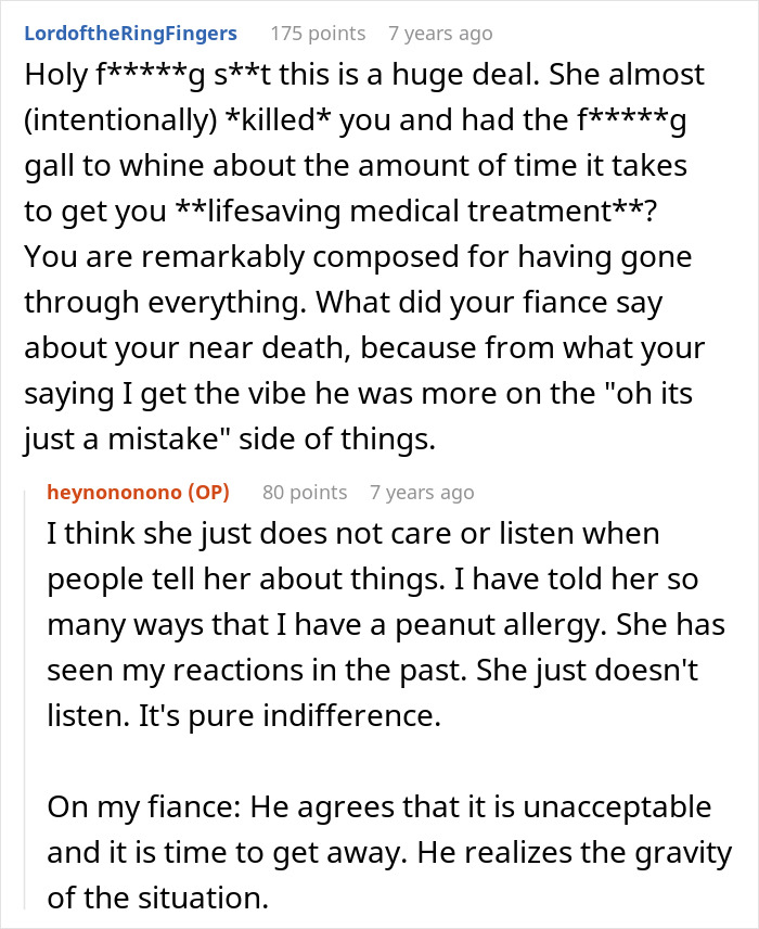 Woman Nearly Dies At The Dinner Table After Future MIL Ignores Her Allergy, Ends Up In The Hospital
