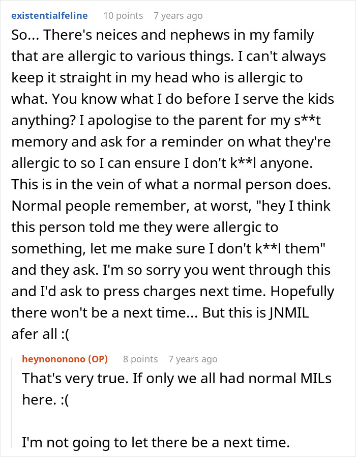 Woman Nearly Dies At The Dinner Table After Future MIL Ignores Her Allergy, Ends Up In The Hospital