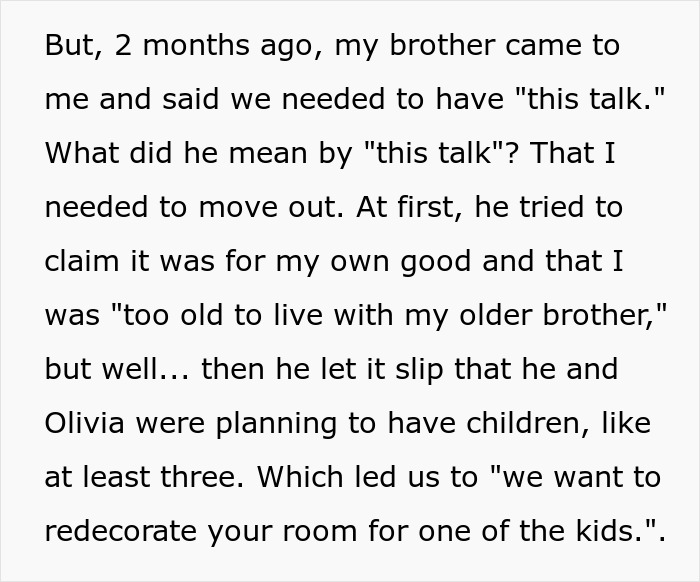 Couple Tries To Kick Out Sis Who Owns Half The House And Almost 70% Of The Things, She&#8217;s Aghast
