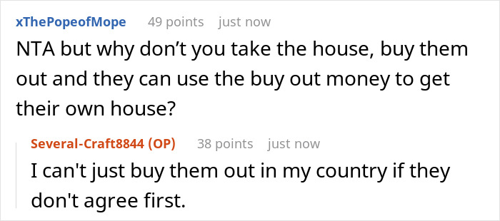 Couple Tries To Kick Out Sis Who Owns Half The House And Almost 70% Of The Things, She&#8217;s Aghast