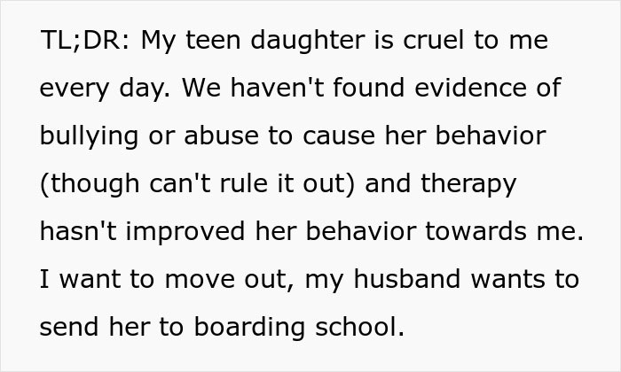 Mom Is Tormented By Her 14-Year-Old Daughter Every Day For 3 Years, Can’t Do 4 More