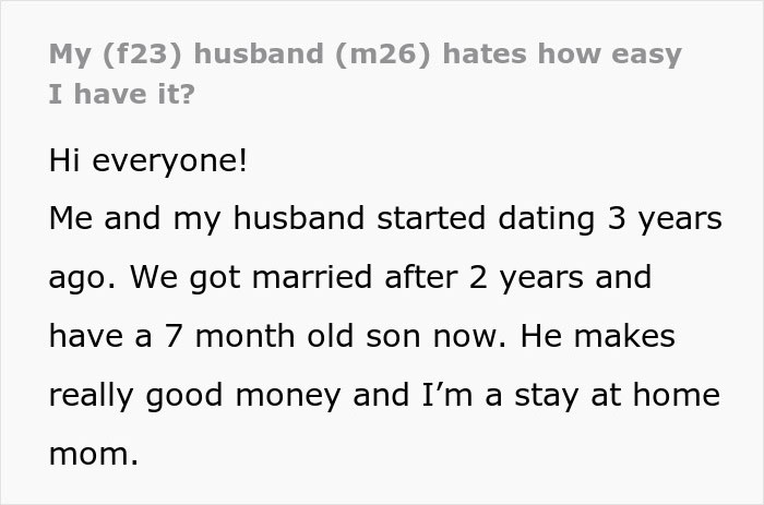 Man Hates How Easy Everything Comes To Wife, Wants Her To Suffer: “He Blatantly Hates Her”