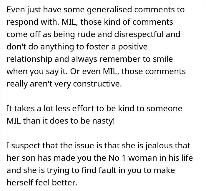 “I’m Not Responsible For Your Emotions”: Woman’s MIL Makes Years Of Rude Comments, Husband Finally Breaks Down