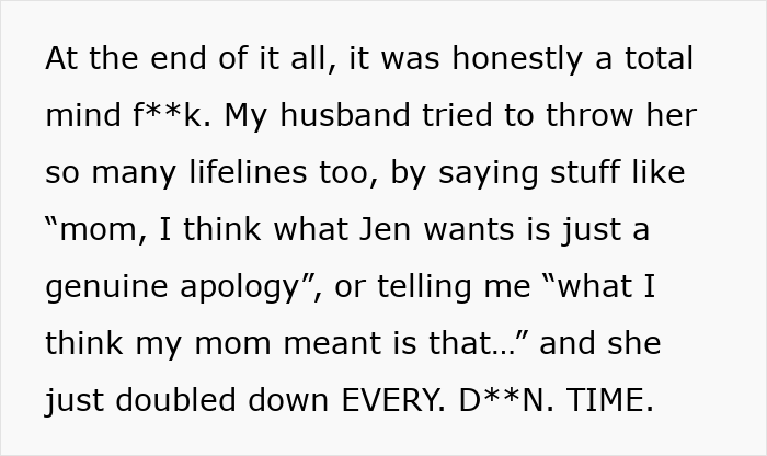 “I’m Not Responsible For Your Emotions”: Woman’s MIL Makes Years Of Rude Comments, Husband Finally Breaks Down