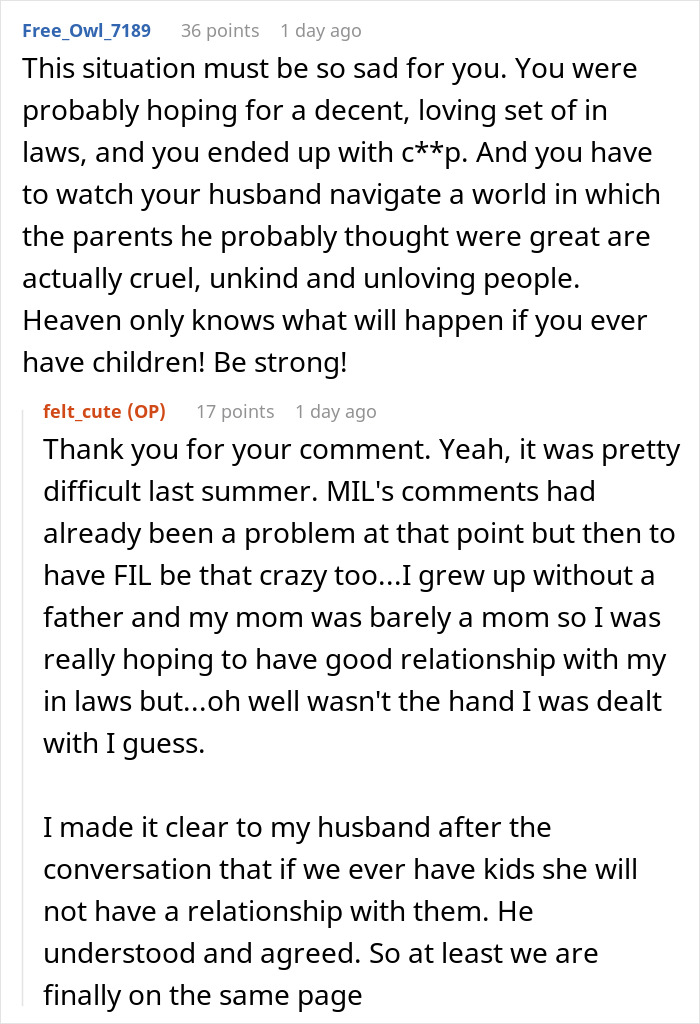 “I’m Not Responsible For Your Emotions”: Woman’s MIL Makes Years Of Rude Comments, Husband Finally Breaks Down
