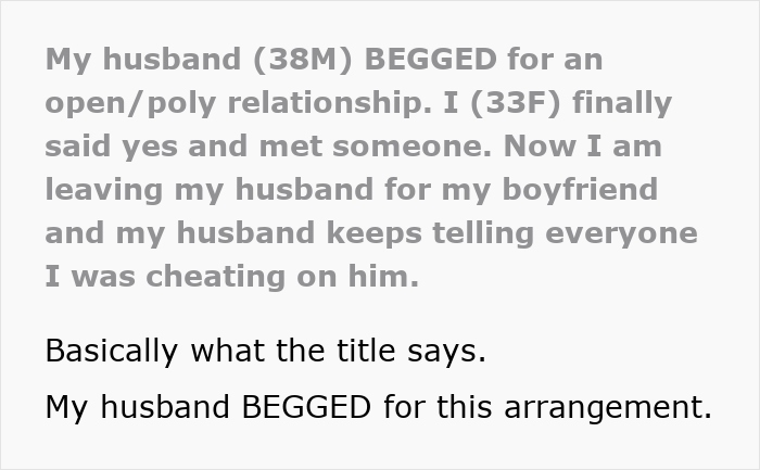 Guy &#8220;Comes Out&#8221; As Poly, Begs Wife For An Open Marriage, Regrets It When She Likes Her New Man More