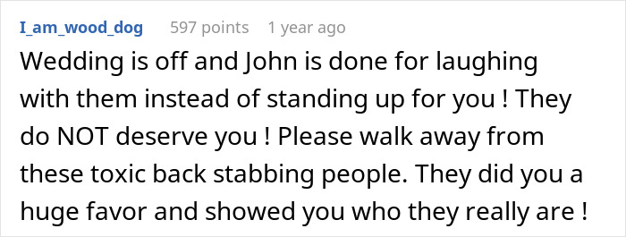 Woman Overhears Future MIL Calling Her Stupid And Fiancé Laughing Along, Runs Away Horrified