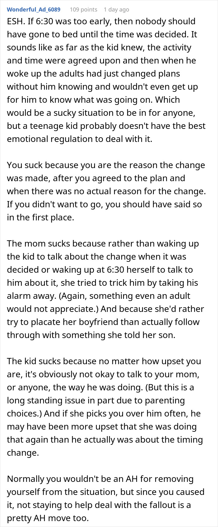 Man Can’t Take GF’s Son Anymore, Leaves Before They Get Ready To Go On A Trip