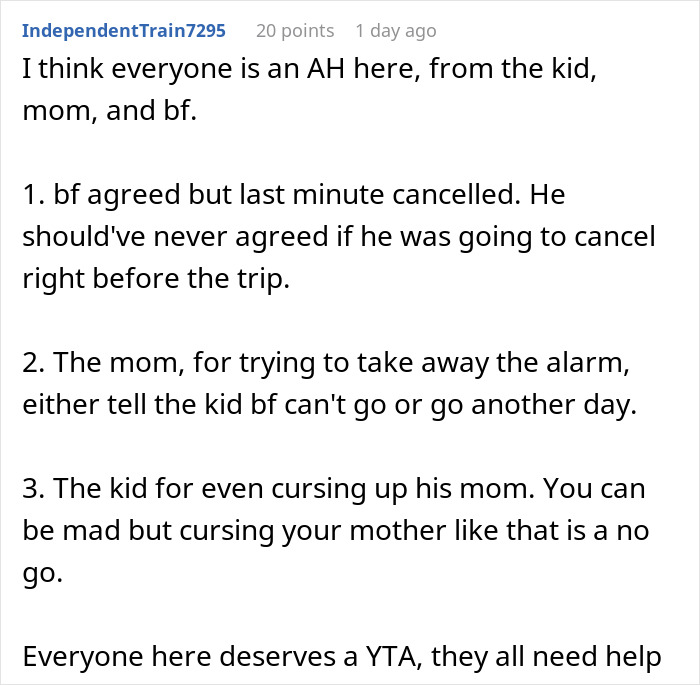 Man Can’t Take GF’s Son Anymore, Leaves Before They Get Ready To Go On A Trip