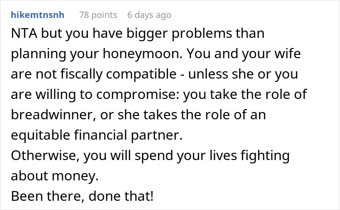Man Cancels Honeymoon After Learning About Wife’s Expectations: “Men Have Been Doing It For Ages”