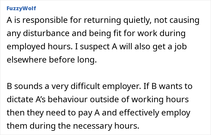Mom Thinks It’s Inappropriate For Live-In Nanny To Return At 10PM On Her Nights Off, Imposes A Curfew