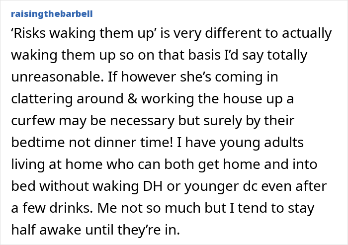 Mom Thinks It’s Inappropriate For Live-In Nanny To Return At 10PM On Her Nights Off, Imposes A Curfew