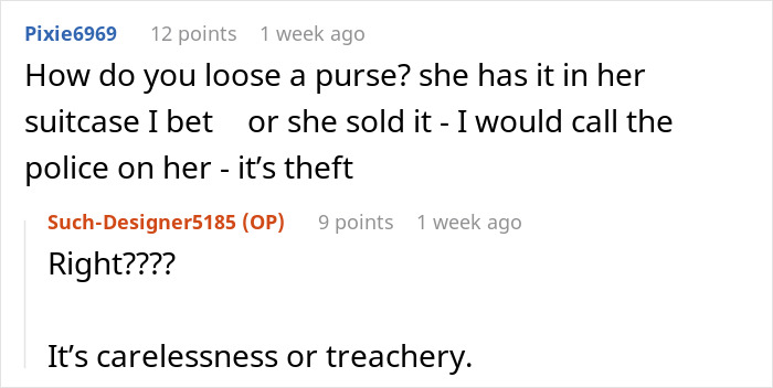 Woman Demands To Search Friend’s Suitcase And Finds Her Missing Purse Inside