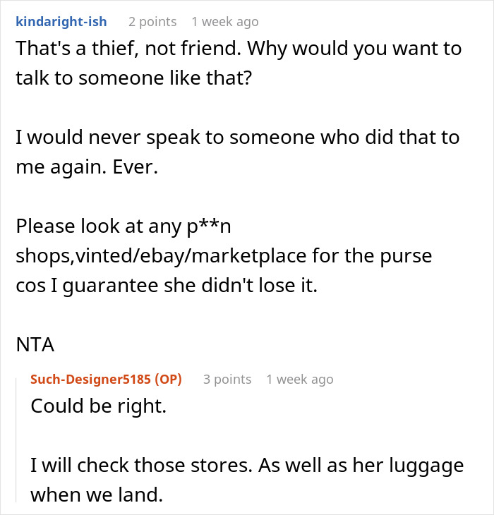 Woman Demands To Search Friend’s Suitcase And Finds Her Missing Purse Inside