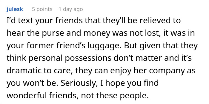 Woman Demands To Search Friend’s Suitcase And Finds Her Missing Purse Inside