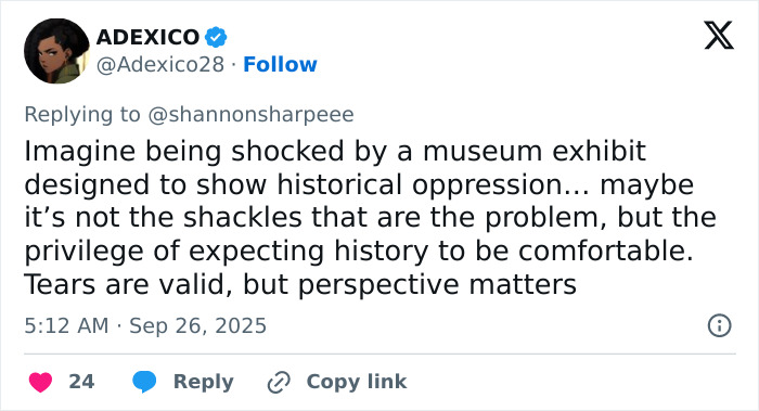White Woman&#8217;s &#8220;Dramatic&#8221; Reaction To Being Shackled During African-American Museum Visit Goes Viral