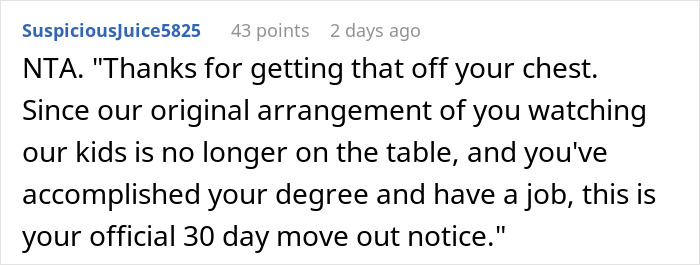 Woman Lets Sis Move In In Exchange For Babysitting, Flabbergasted After She Starts Complaining