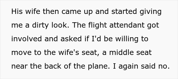 Family Tries Guilt-Tripping A Passenger Into Swapping Aisle Seat For Middle Seat, Gets Shut Down