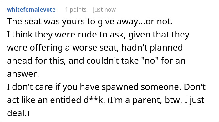 Family Tries Guilt-Tripping A Passenger Into Swapping Aisle Seat For Middle Seat, Gets Shut Down