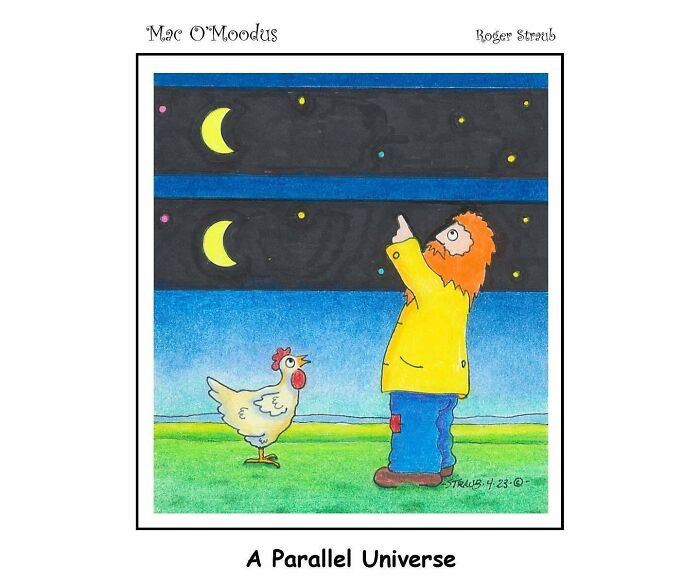 Roger Straub’s Mac O’Moodus Is Back With 50 Clever Comics Full Of Whimsy And Wordplay
