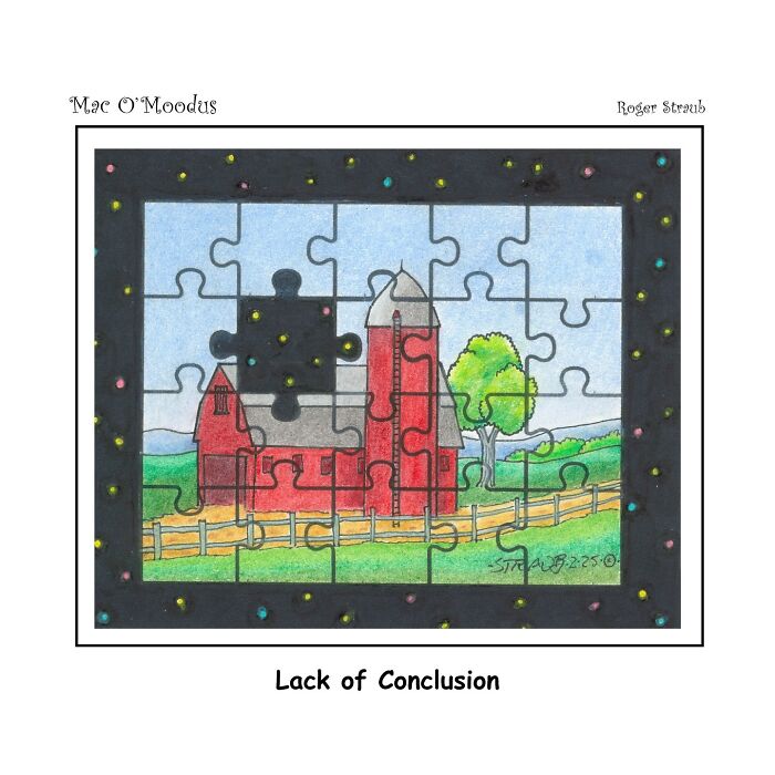 Roger Straub’s Mac O’Moodus Is Back With 50 Clever Comics Full Of Whimsy And Wordplay
