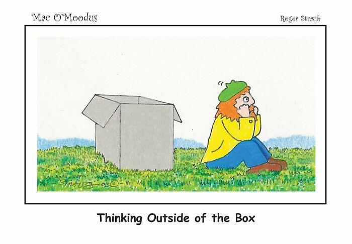 Roger Straub’s Mac O’Moodus Is Back With 50 Clever Comics Full Of Whimsy And Wordplay