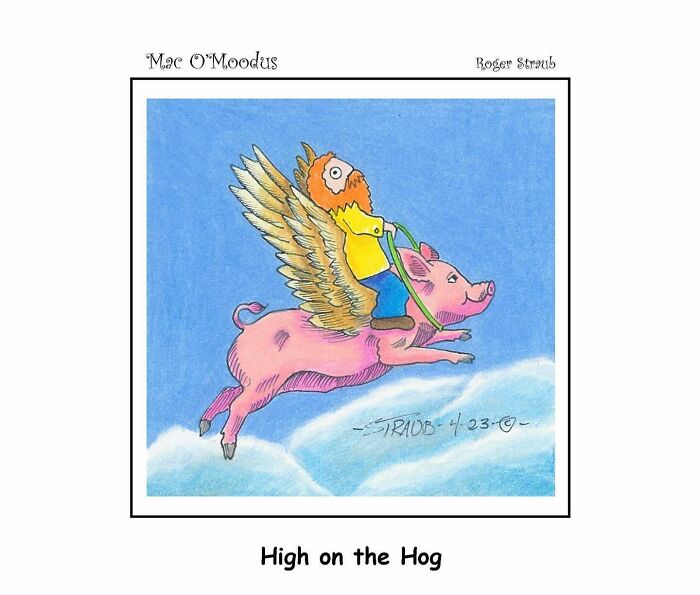 Roger Straub’s Mac O’Moodus Is Back With 50 Clever Comics Full Of Whimsy And Wordplay