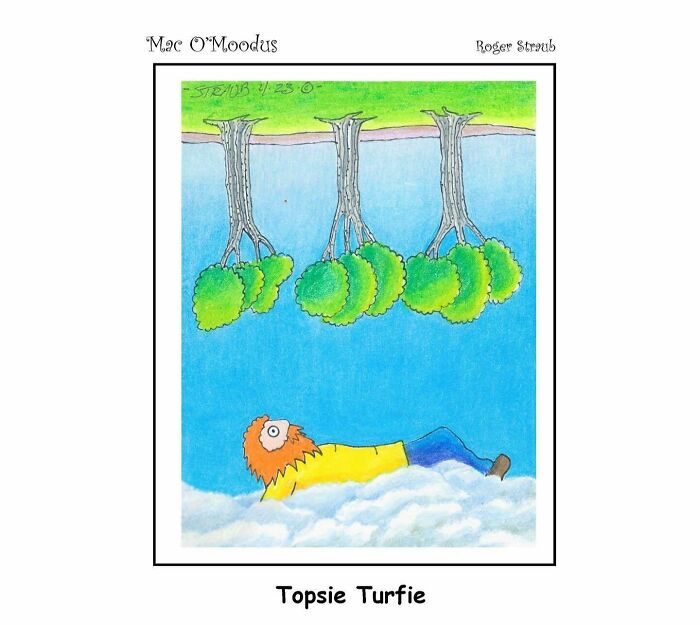 Roger Straub’s Mac O’Moodus Is Back With 50 Clever Comics Full Of Whimsy And Wordplay