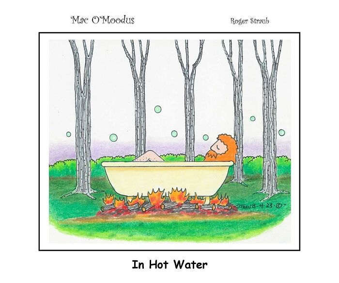 Roger Straub’s Mac O’Moodus Is Back With 50 Clever Comics Full Of Whimsy And Wordplay