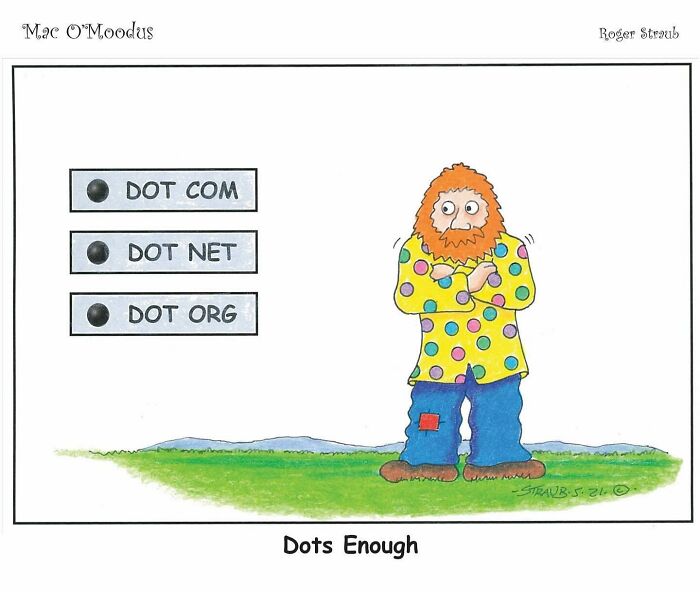 Roger Straub’s Mac O’Moodus Is Back With 50 Clever Comics Full Of Whimsy And Wordplay