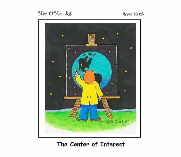 Roger Straub’s Mac O’Moodus Is Back With 50 Clever Comics Full Of Whimsy And Wordplay