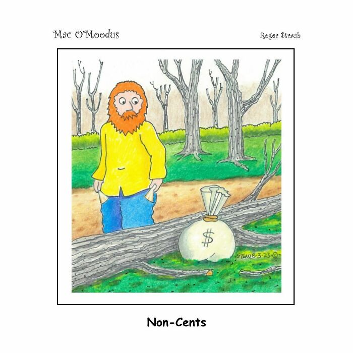 Roger Straub’s Mac O’Moodus Is Back With 50 Clever Comics Full Of Whimsy And Wordplay