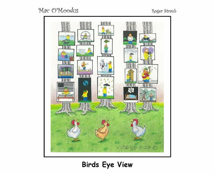 Roger Straub’s Mac O’Moodus Is Back With 50 Clever Comics Full Of Whimsy And Wordplay