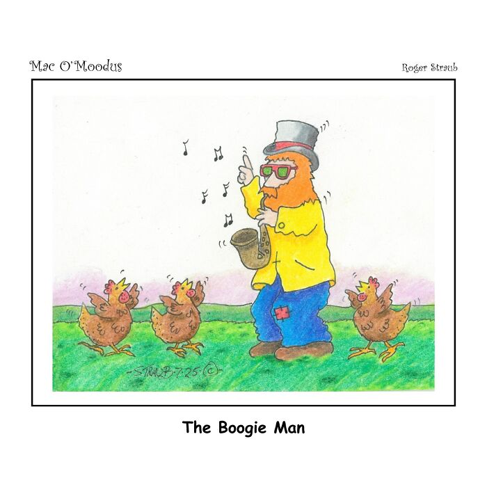 Roger Straub’s Mac O’Moodus Is Back With 50 Clever Comics Full Of Whimsy And Wordplay