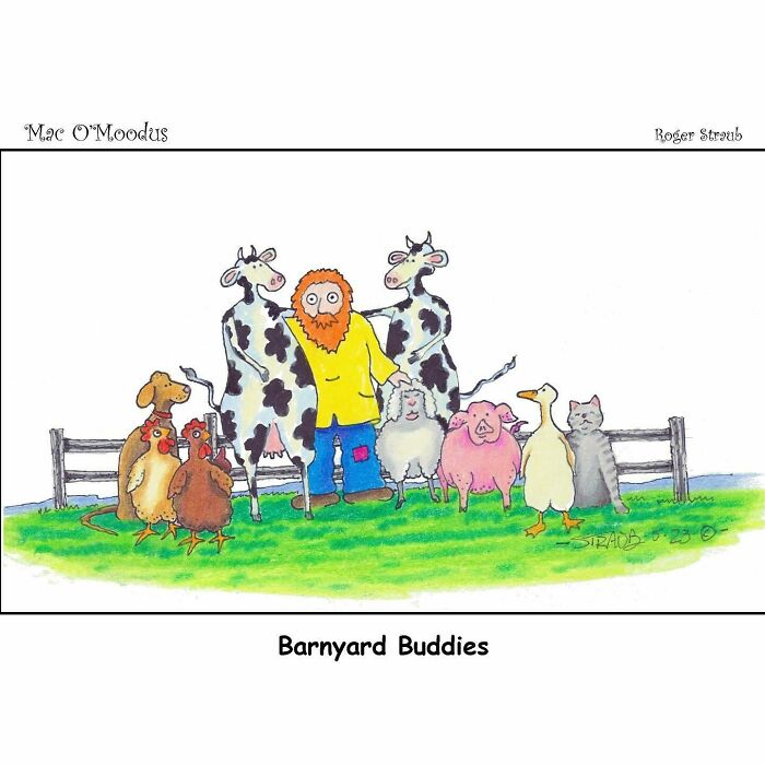 Roger Straub’s Mac O’Moodus Is Back With 50 Clever Comics Full Of Whimsy And Wordplay