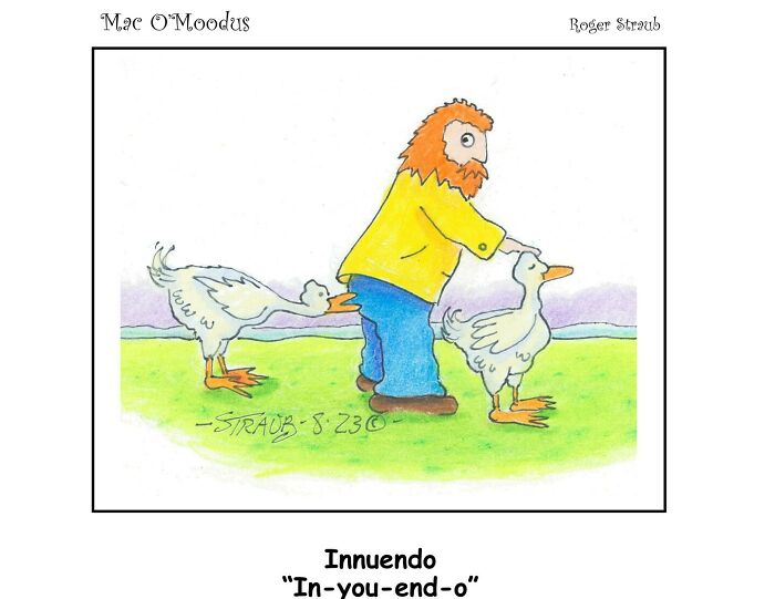 Roger Straub’s Mac O’Moodus Is Back With 50 Clever Comics Full Of Whimsy And Wordplay