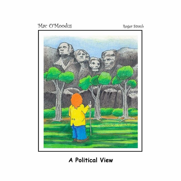 Roger Straub’s Mac O’Moodus Is Back With 50 Clever Comics Full Of Whimsy And Wordplay