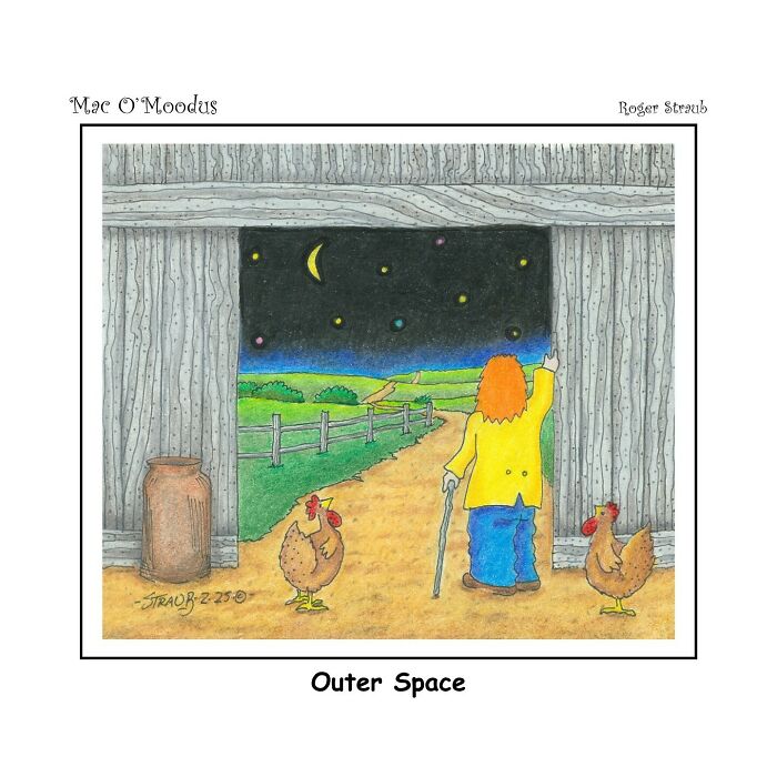 Roger Straub’s Mac O’Moodus Is Back With 50 Clever Comics Full Of Whimsy And Wordplay