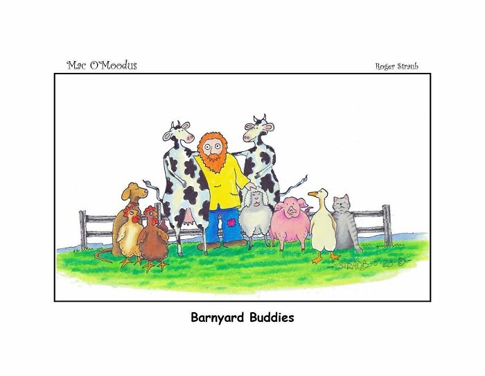Roger Straub’s Mac O’Moodus Is Back With 50 Clever Comics Full Of Whimsy And Wordplay