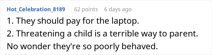 Mom Thinks A Sorry Text Will Be Enough To Compensate For Babysitter&#8217;s Ruined Laptop