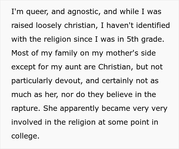 19YO Refuses To Return The $40K Her Devout Christian Aunt Gave Her As She Thought Rapture Was Coming
