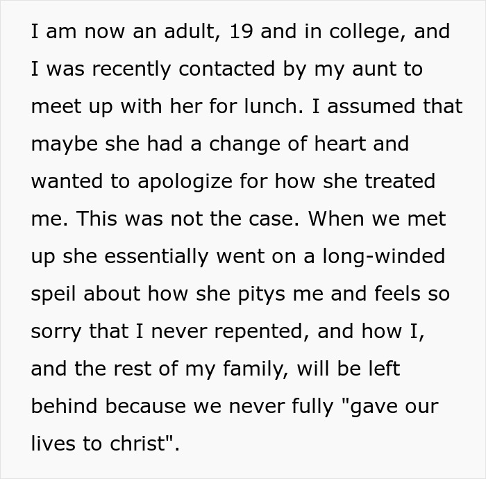 19YO Refuses To Return The $40K Her Devout Christian Aunt Gave Her As She Thought Rapture Was Coming