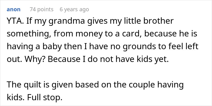 “I’m Not Making A Quilt For A Couple Of Dogs”: MIL Refuses To Include Childfree Couple In Family Tradition