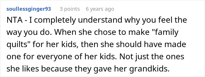 “I’m Not Making A Quilt For A Couple Of Dogs”: MIL Refuses To Include Childfree Couple In Family Tradition