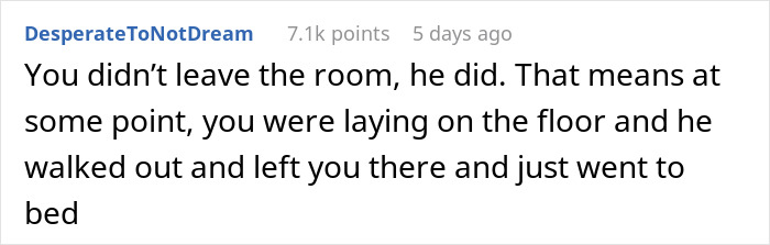 Woman Realizes Her Husband Has Never Cared For Her After He Leaves Her Passed Out On The Floor