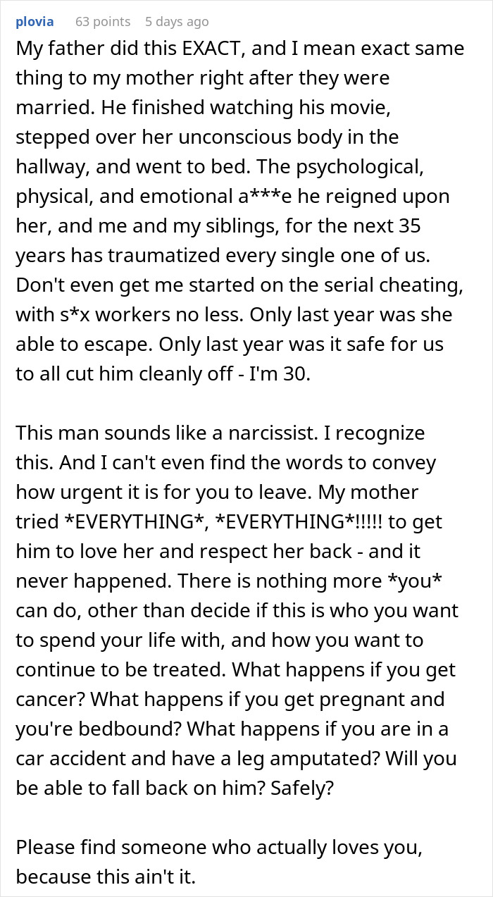 Woman Realizes Her Husband Has Never Cared For Her After He Leaves Her Passed Out On The Floor