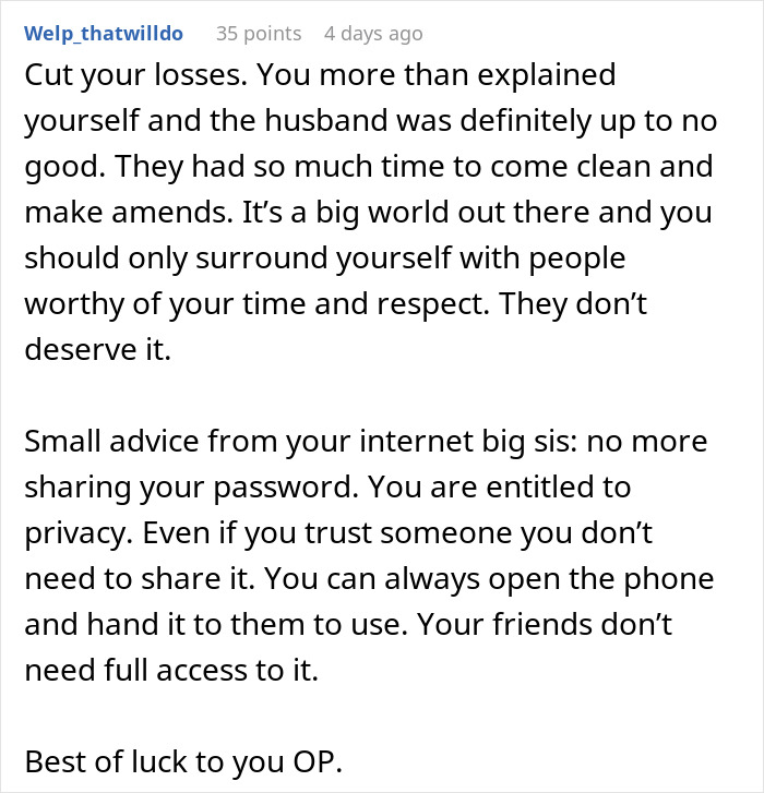 “My Best Friend’s Husband Went Through My Phone, And It Ended Our Friendship”