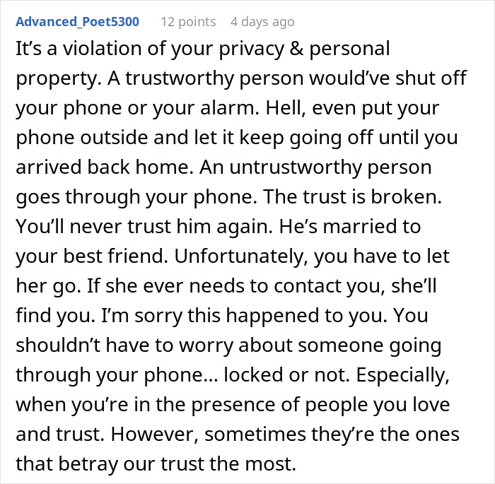 “My Best Friend’s Husband Went Through My Phone, And It Ended Our Friendship”