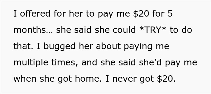 Woman Has $14 Lunches Every Day But Can&#8217;t Pay Back A Friend For A $74 Concert Ticket, Regrets It